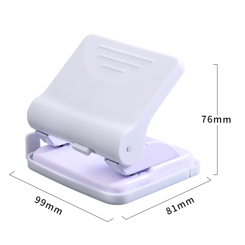 Office Punch 2 Hole Punch Desktop Paper Punch with Creative Soft Color