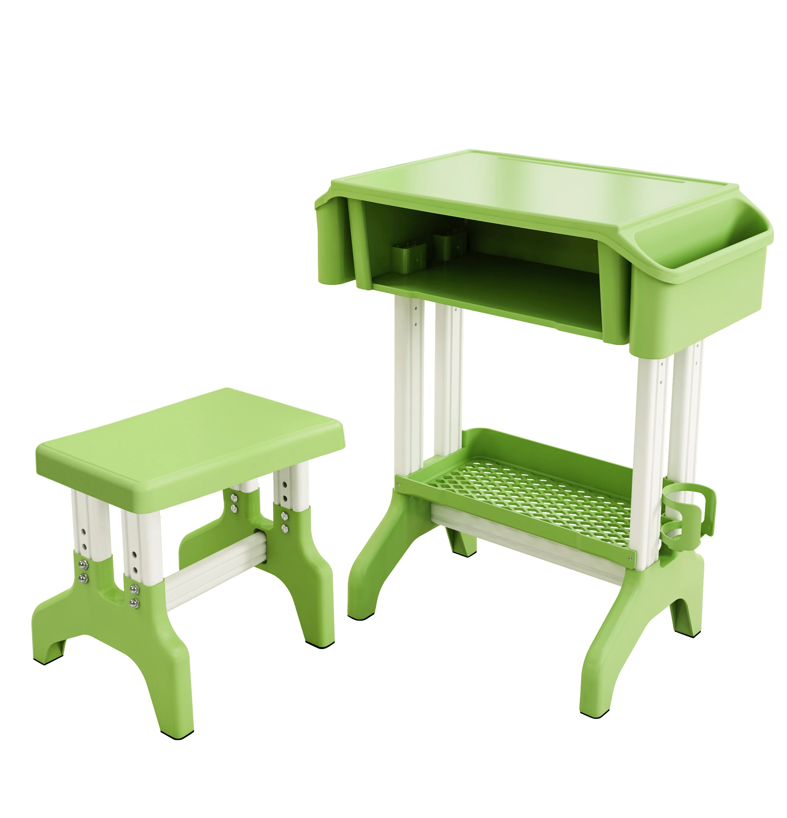 Дешевая цена экологическая ПП синяя школьная мебель в классе учебный стол и стул для студентов