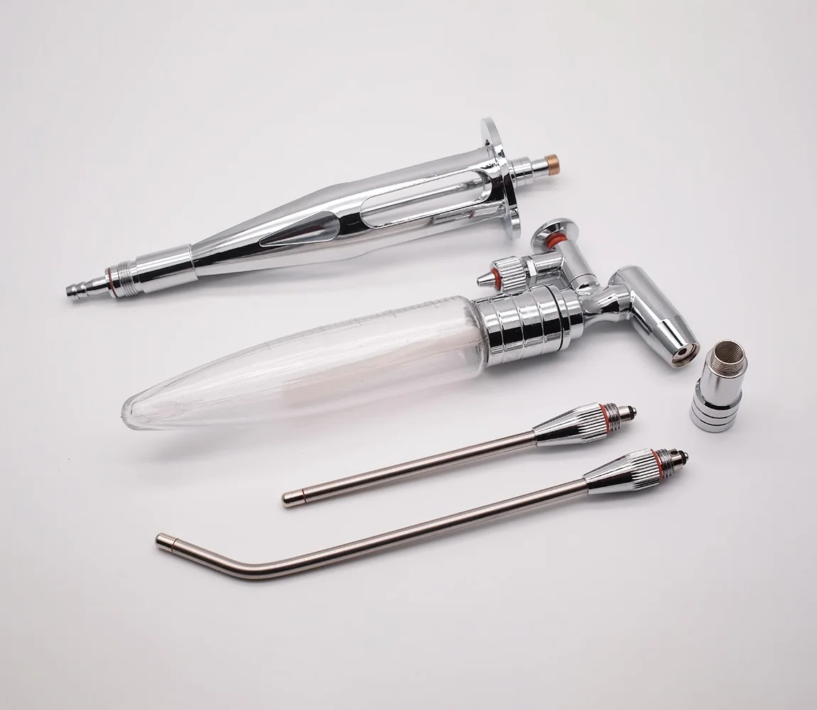 
Stainless steel medical reinforced ENT medicine powder nano spray gun price 