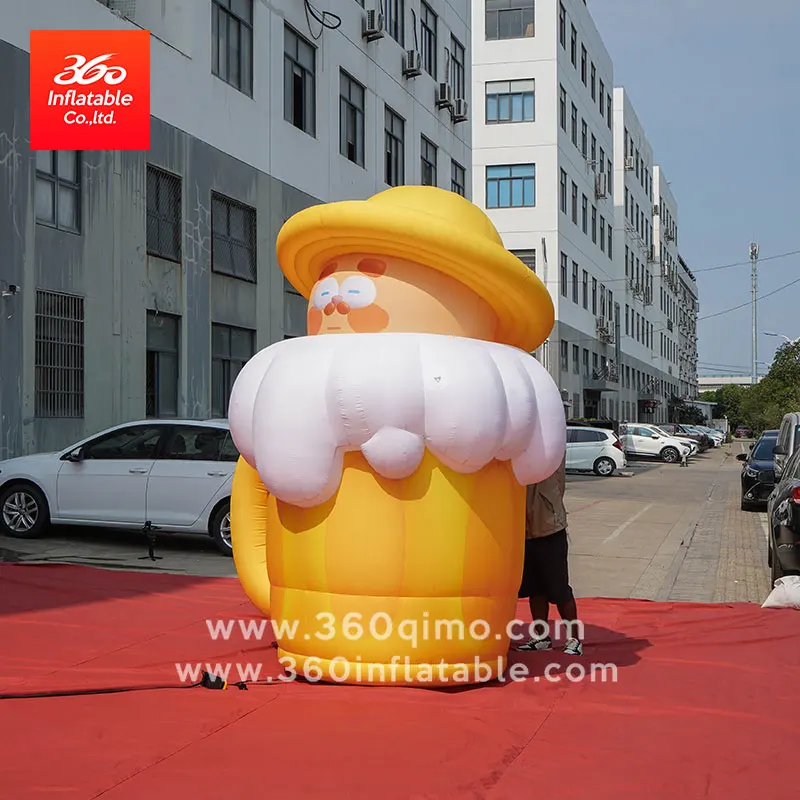 Customize Giant Advertising Inflatable Beer Cup Man Custom Inflatables