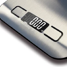 
Small Backlit Stainless Steel Battery Power Supply Digital Kitchen Weight Scale 
