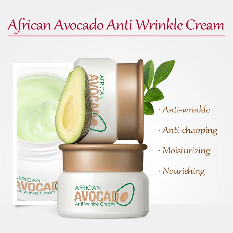 Natural Facial Care African Avocado Skin Care Cream Firming Lifting Moisturiser Anti Aging Cream Wrinkles Face Cream