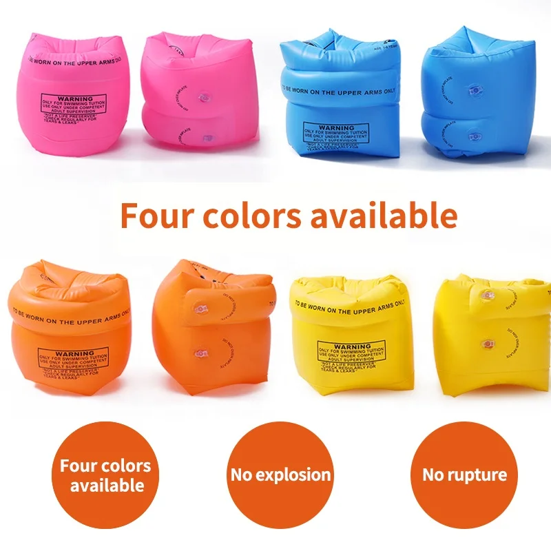Factory Custom Hot Sell Baby Inflatable Swimming Arm Ring Circle Arm Band Sleeve Inflatable Pool Float For Kids