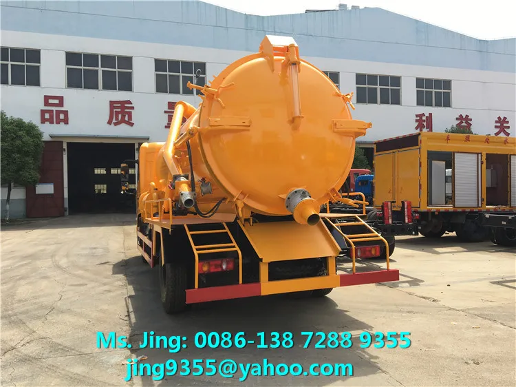  DONGFENG TIANJIN 4X2 10000 литров вакуумный грузовик для очистки сточных вод в