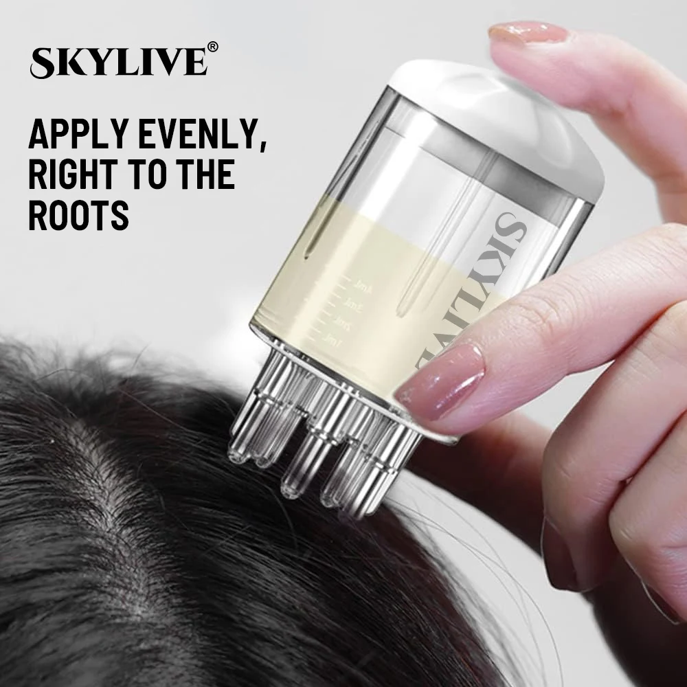 New Trend Scalp Oil Applicator Hair Comb Head Massage Hair Comb Oil Applicator Bottle For Hair Regrowth