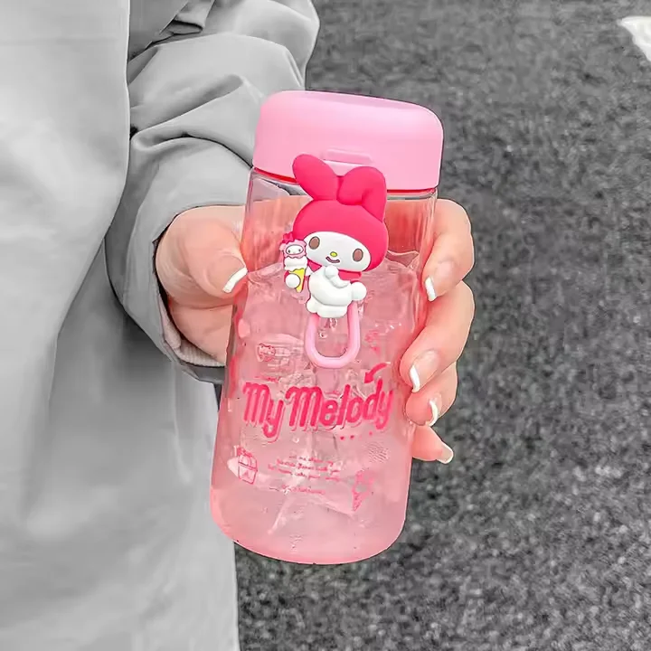 2024 Water Cups Classic Style Water Bottle Plastic Cartoon Pattern My Melody Summer Water Cup