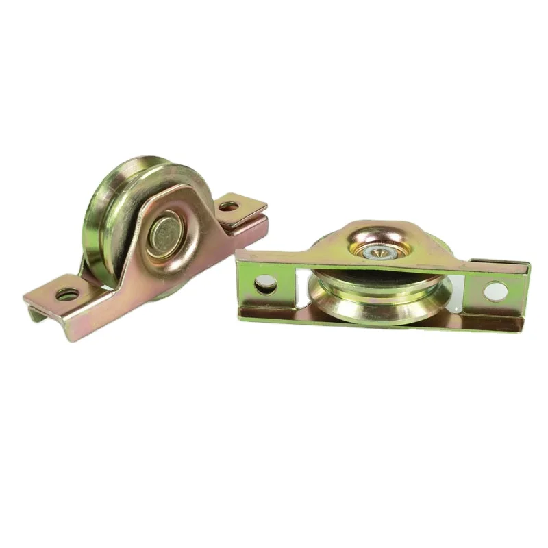 Y-groove sliding gate roller with inside support with single bearing.groove wheel for steel gate track