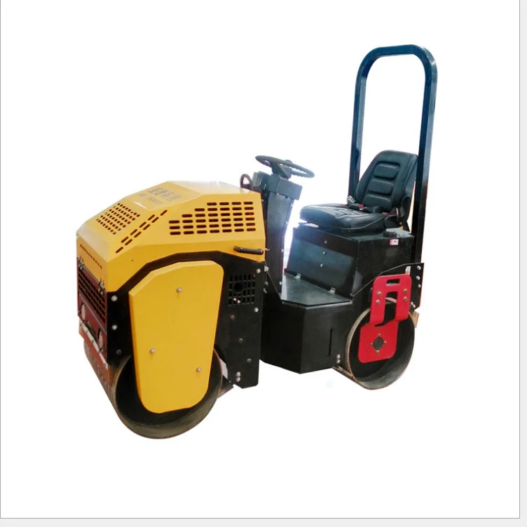 Low Price Walk Behind Hydraulic Vibration Double Drum Raod Roller Machine for Sale