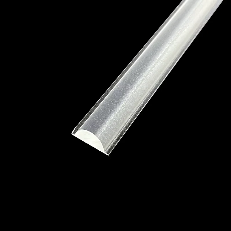DHT-LENS Wholesale Pmma Frosted Lens 15° Acrylic Led Plastic Extrusion Linear Lens Suitable for Living Room Strip Lighting