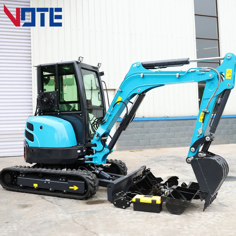 FREE SHIPPING Mini Excavator 3.5 Ton EPA small Kubota Engine excavator 1 Ton 2 ton Digger Machine Farm Mini Excavator price