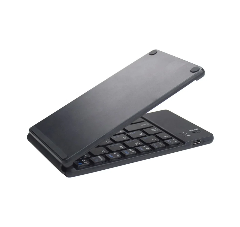 Comeic BKC128 New Portable Blue Tooth BT5.0 BT3.0 Wireless Foldable Keyboard with 3 Channels For Tablet PC Phone Multi Devices