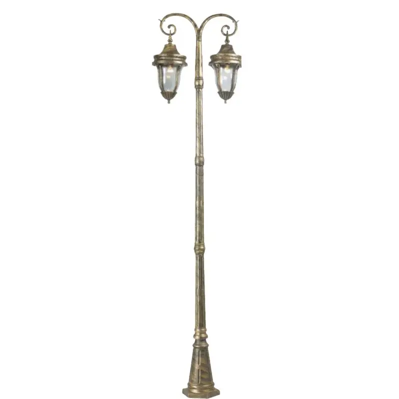 Bridgelux Chip Led Antique Cast Aluminum Lamp Post Outdoor All In One Solar Street Light With Pole