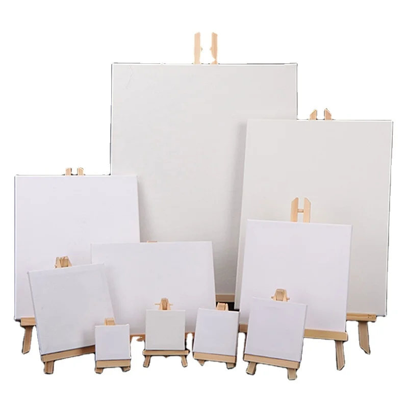 BYB hot sale wholesale high quality stretched canvas 100% pure cotton linen mini blank painting canvas