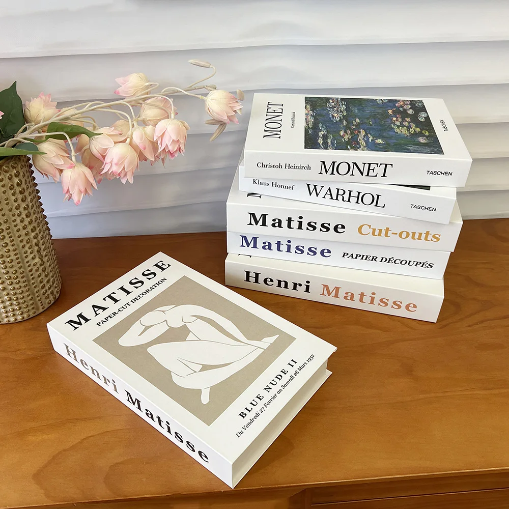 Fashionable home decoration famous brand decor modern luxury books faux decorative book