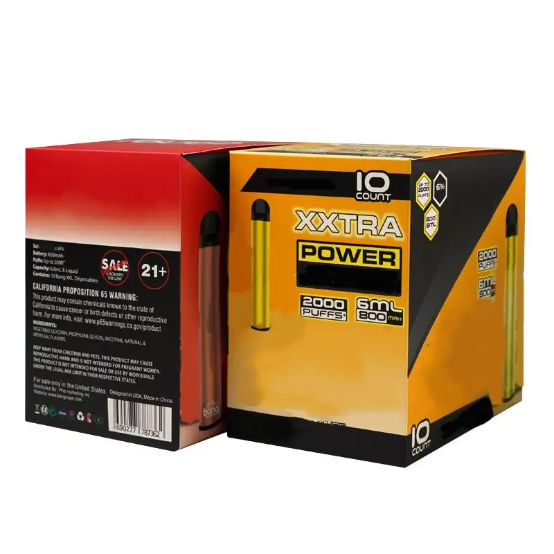 High quality packing box 2000 puffful XXL fume plus bangxxl