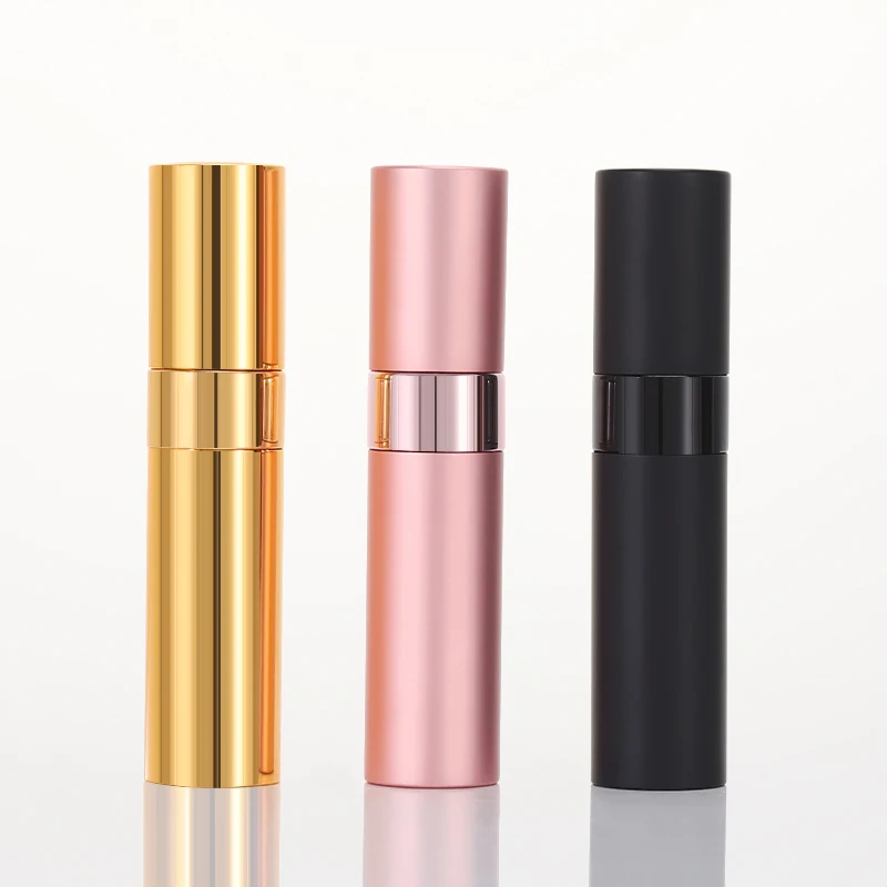 Customized color refillable aluminium perfume atomizer 10ml for skin care