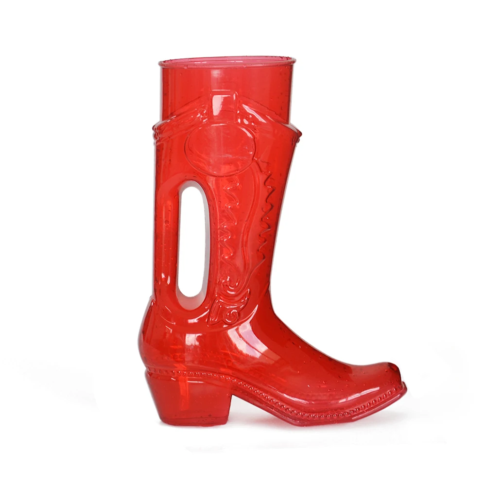 Wholesales 40 OZ 46OZ boot Plastic Yard Glass Lanyard party slush yard cups tall with straw