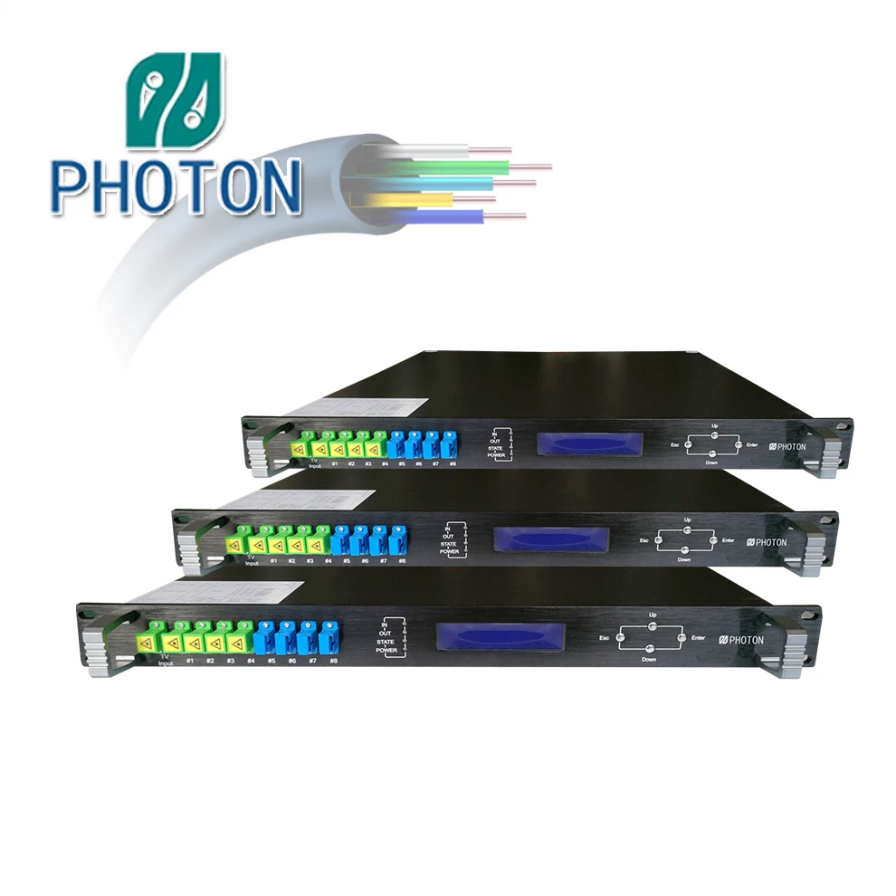 CATV 1550nm Optical Amplifier EDFA WDM 4 Port