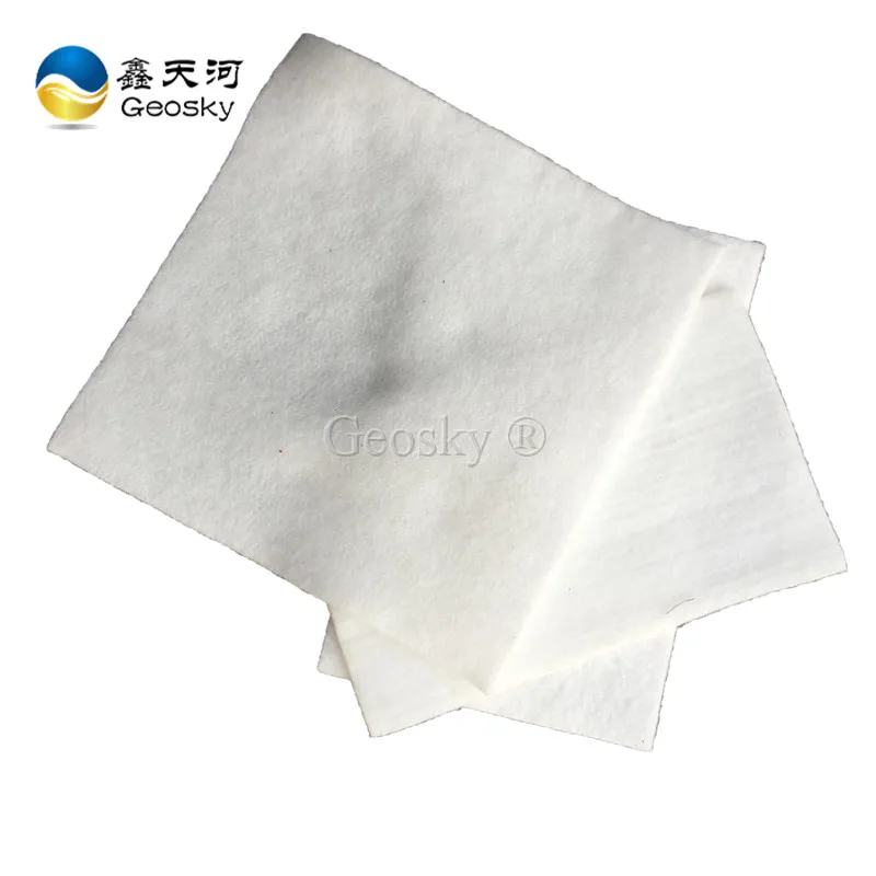 PET  PP 120g White Customized Color Drainage Geotextile
