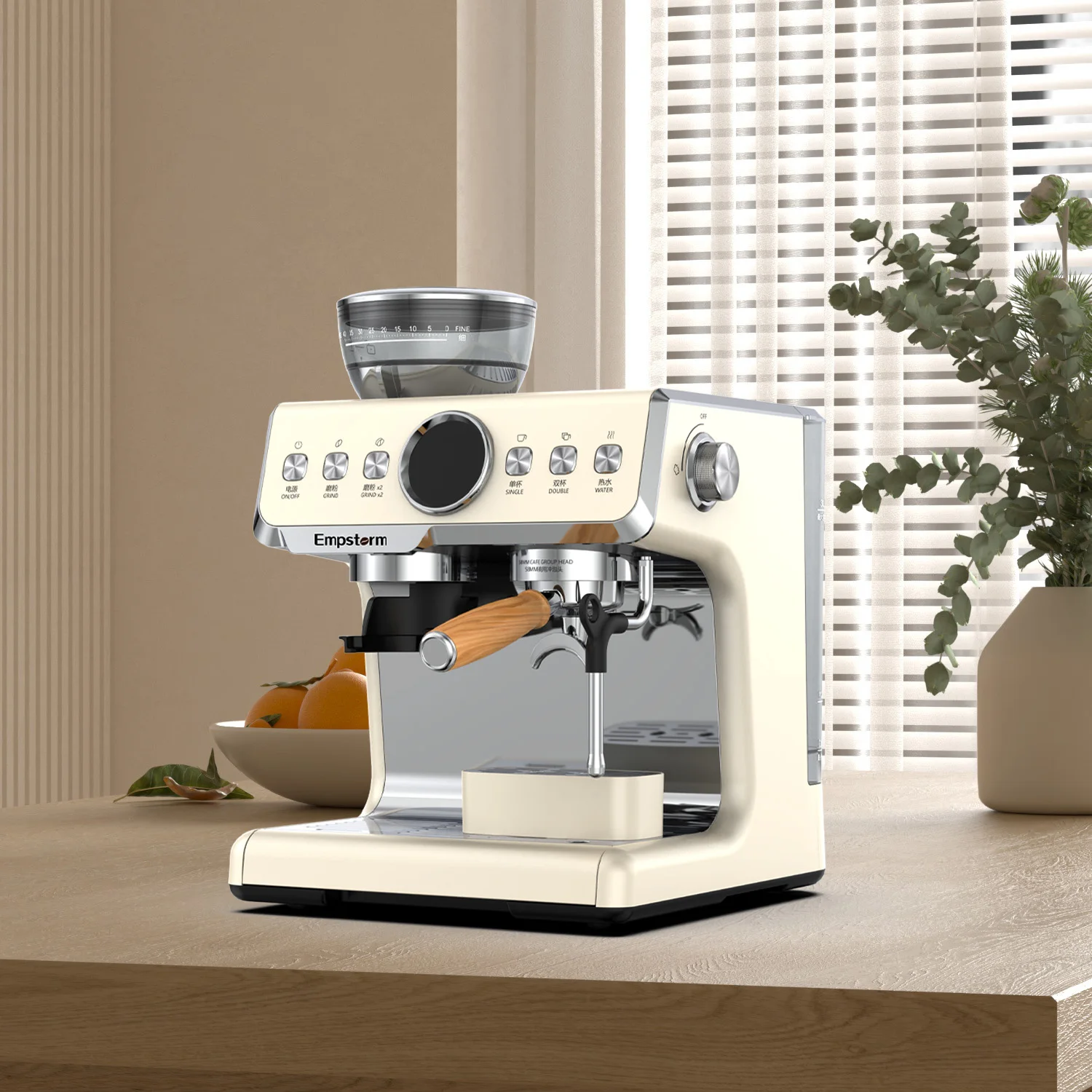 Italian 20 Bar Pump Kitchen Cappuccino Expresso Coffee Powder Espresso Coffee Machine Maker For Home