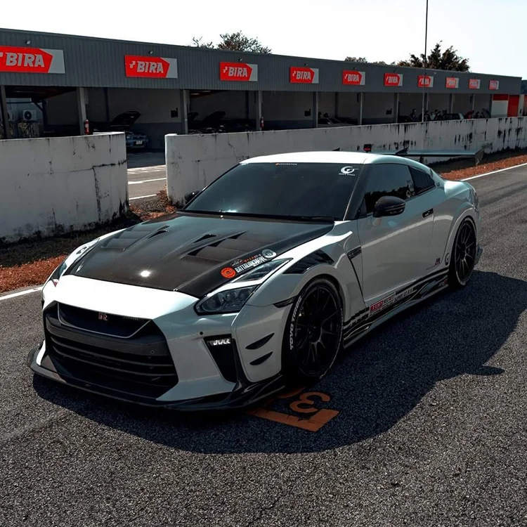 T Secret Стильная крышка двигателя из углеродного волокна 2017-2019 для NISSAN R35