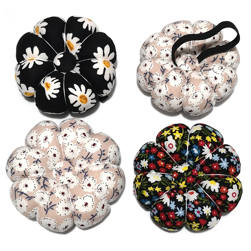 Free shipping Elastic Wrist Belt pumpkin Pin Cushion  Sewing Accessory Tools DIY E402-11