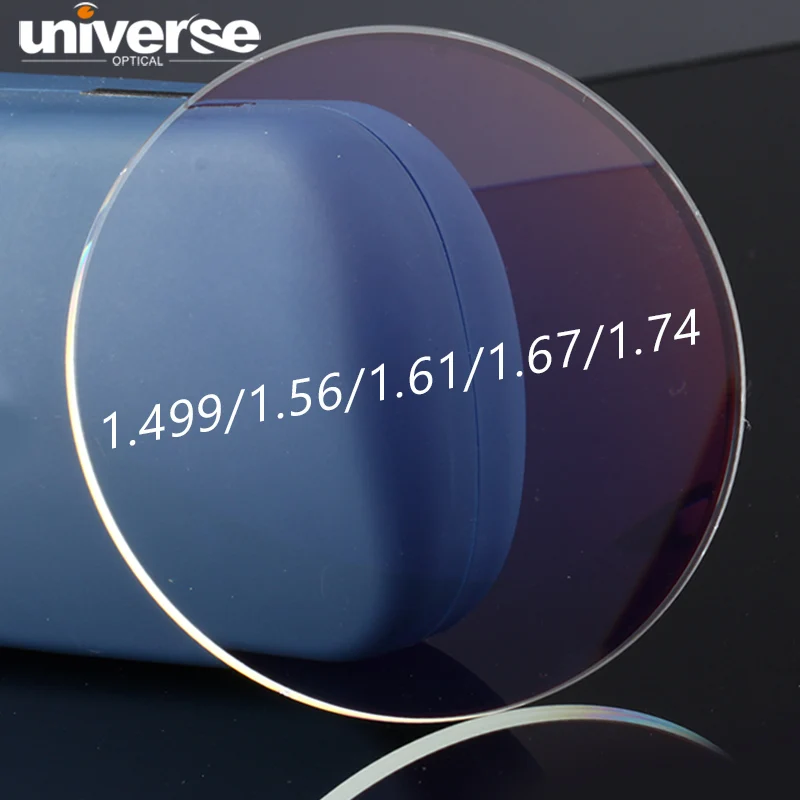 White Base Blue Cut High index 1.67 MR Low Reflection Coating Optical Lenses Blue Ray Lens