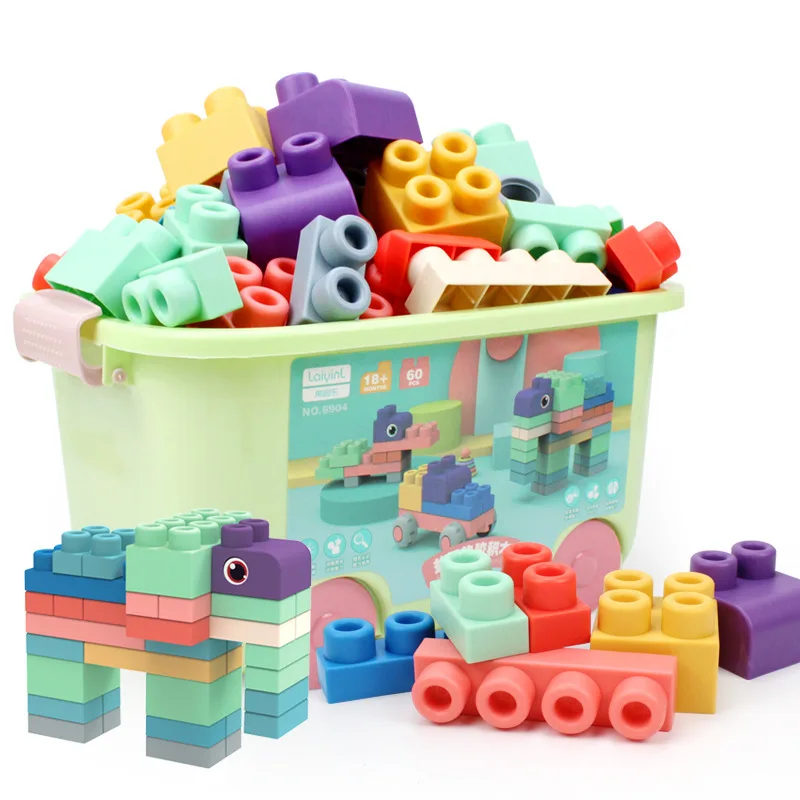 
Colorful Educational Soft baby Play Toy TPR Soft Kids Building Blocks Soft Building Blocks Toys 