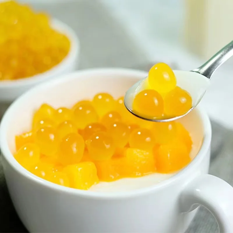manufacturer multiple flavors Popping Boba Pearls mango fruit Juice Balls china custom sugar free Bursting Boba for bubble tea