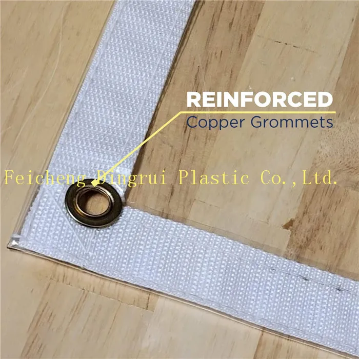Industrial Water proof PVC Transparent Clear Tarpaulin Roll For Rain Curtain and Door Curtain