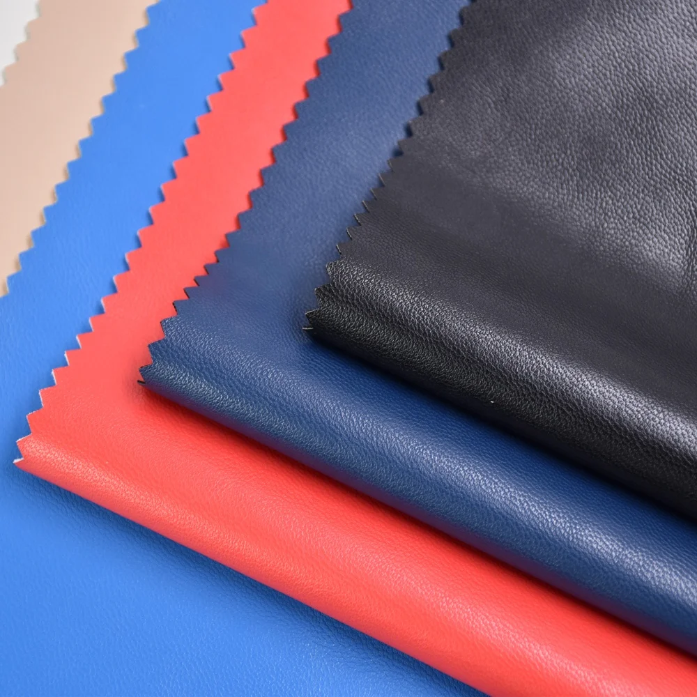 Eco Vegan Waterbase pu Leather Animal Free Recycled backing fabric For Garment