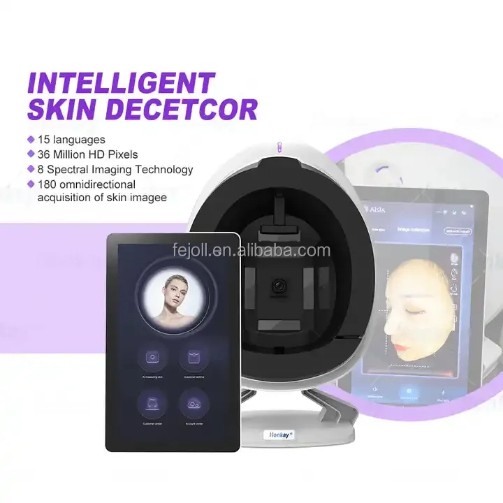 Newest AI Face Skin Diagnostics Analyzer Facial Tester Scanner Magic Face Mirror Skin Analysis Machine with CE Approval