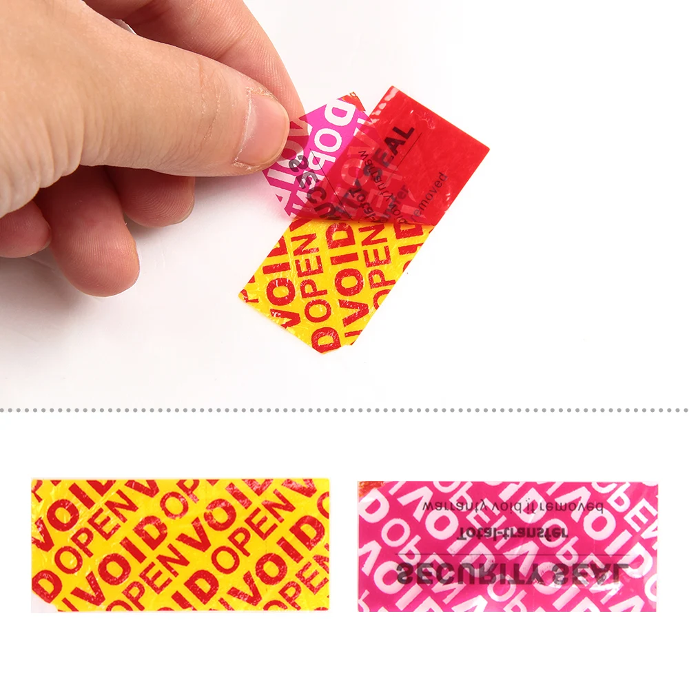Tamper evident void security seal labels sticker void security customized Warranty Void Seal Anti-counterfeit Sticker Label