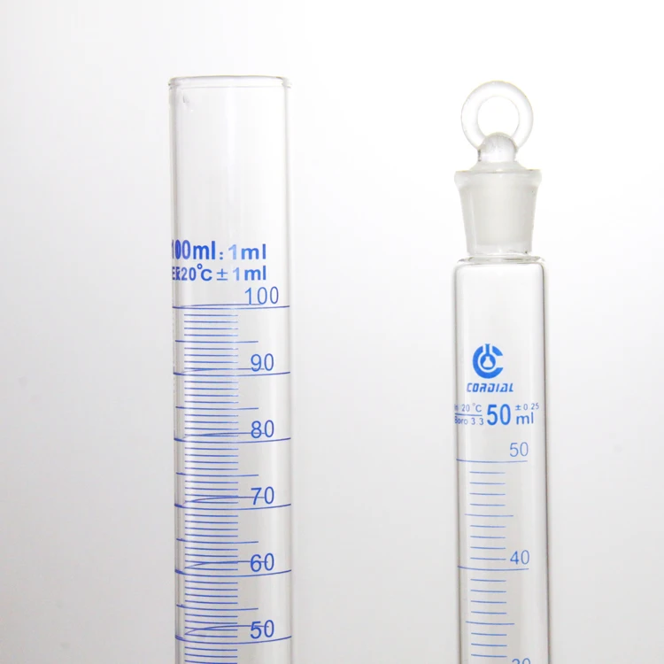 Измерительный цилиндр с носиком и круглым основанием
