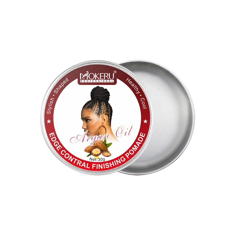 Mokeru private label strong hold edge control gel hair styling wax for women