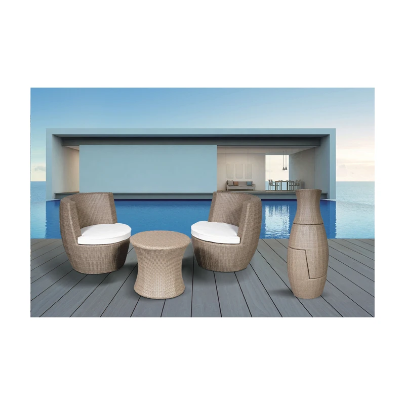 
China made outdoor Alu tube plastic wicker Out Door Rattan Outdoor Furniture leisure sofa set 