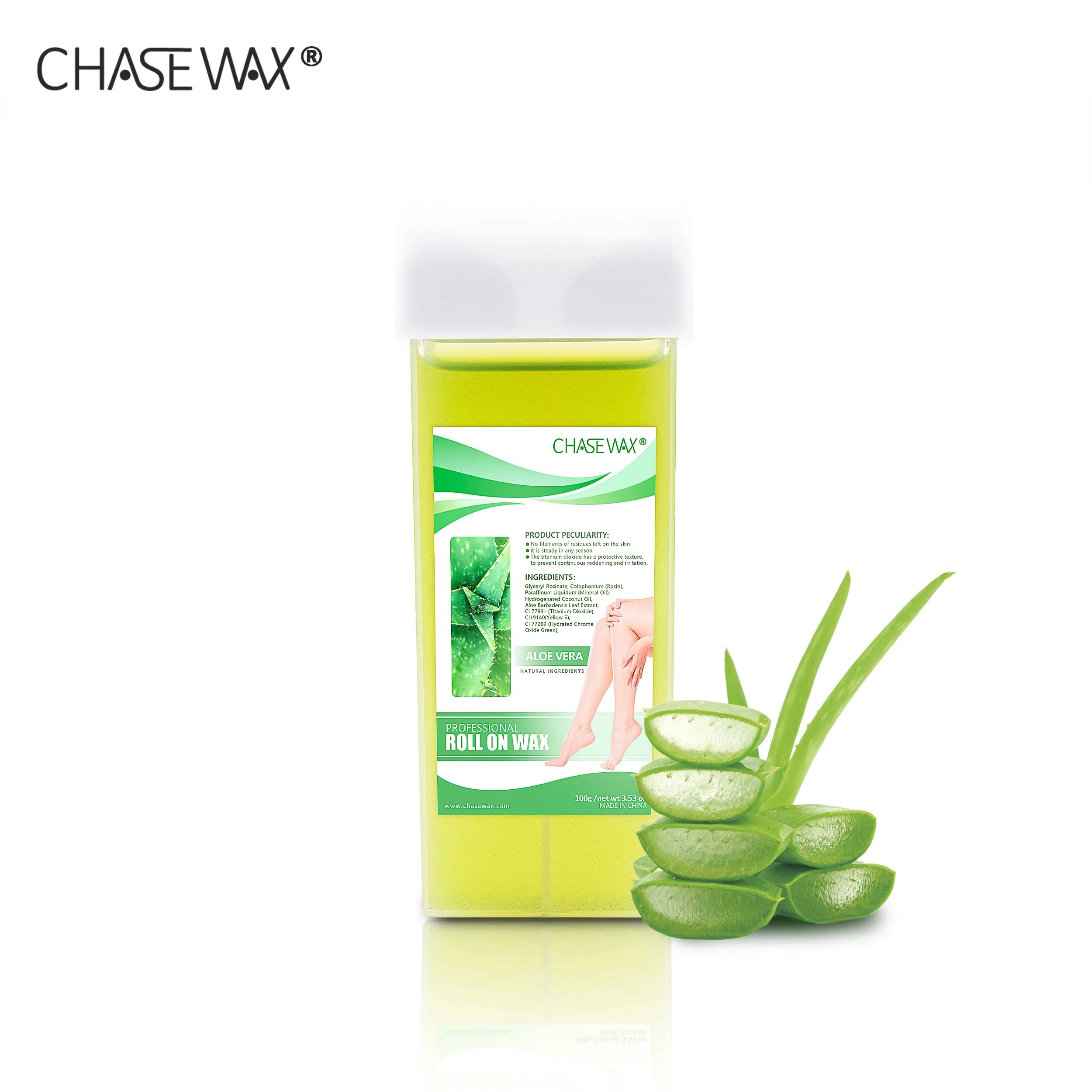 Chase воск 100g Aloe Vera депиляции рулон на ролик мягкий картридж для красоты