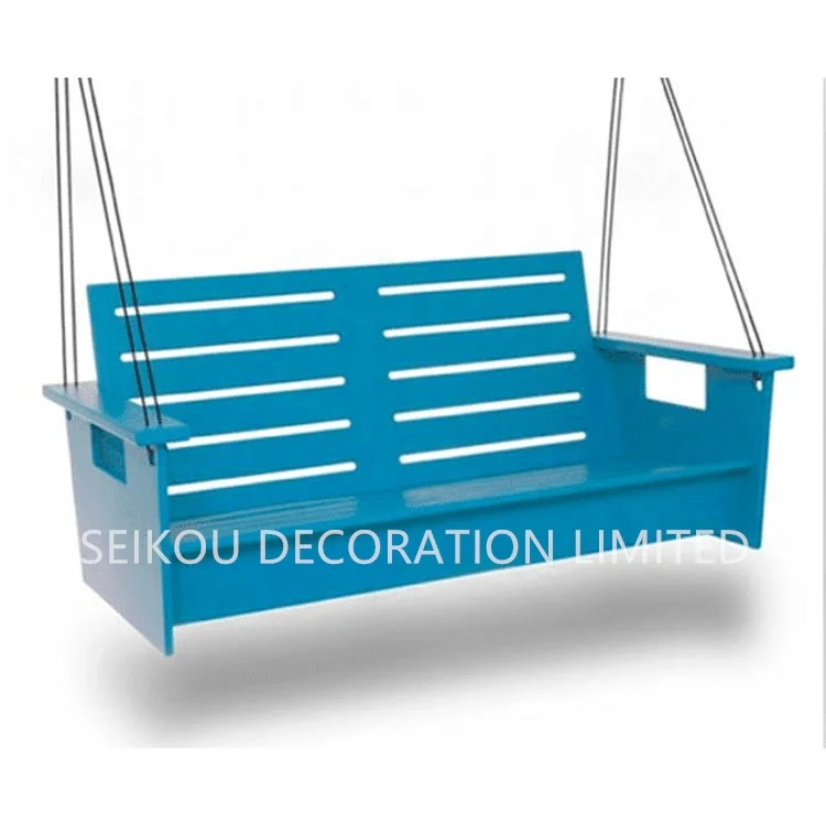 Ecommersify HDPE Poly Lumber Roll Back Design Porch Swing
