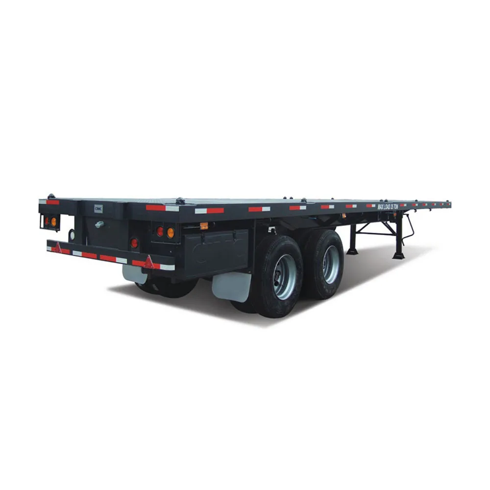 20ft 40 ft flatbed container semi tractor trailer price
