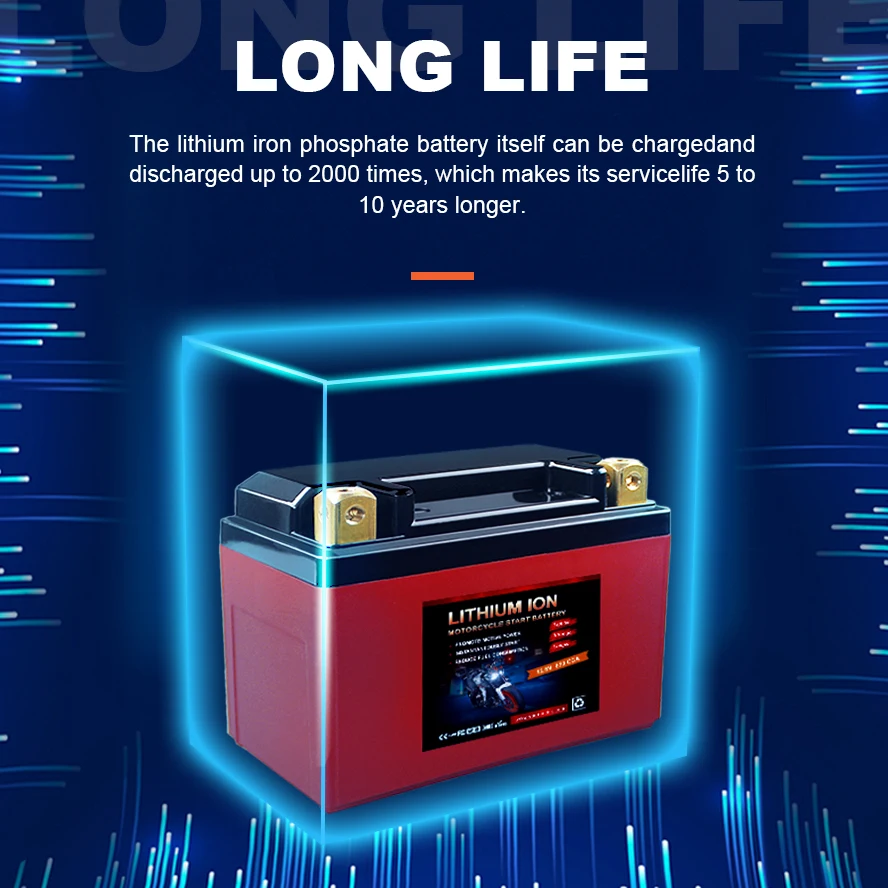 LFP20L-BS 12V 48V Rechargeable motorcycle starting Harley, KTM, Yamaha lithium iron battery lifepo4 battery 20AH
