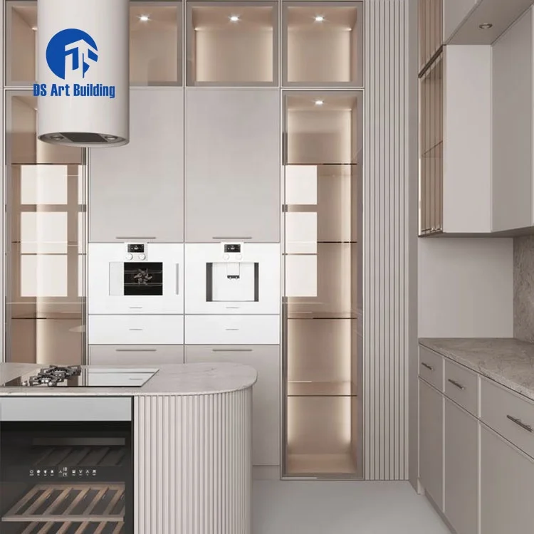 DS Melamine Kitchen Cabinets Kitchenette All In One Mini Kitchen For Apartments And Hotel