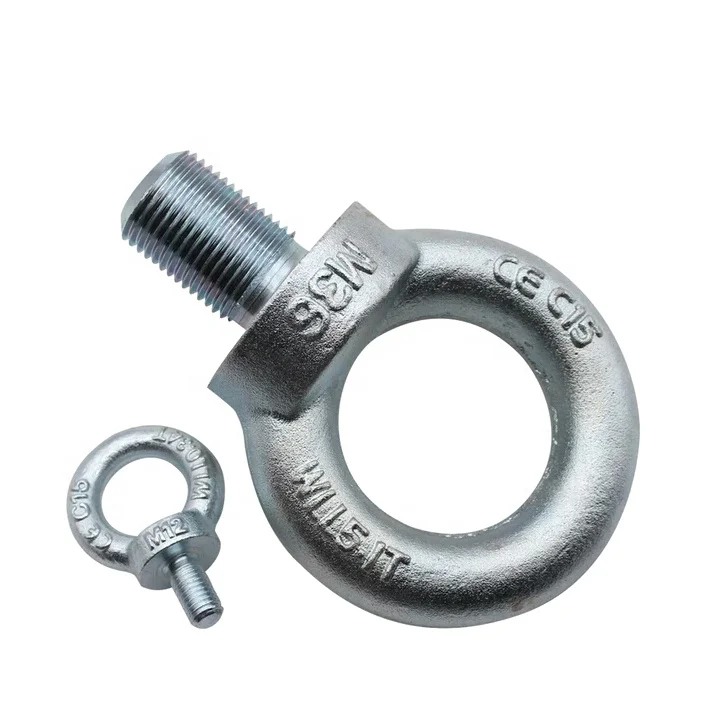 M24 M36 M48 M64 M80 M100 Steel Galvanized DIN 580 Lifting Eye Bolts