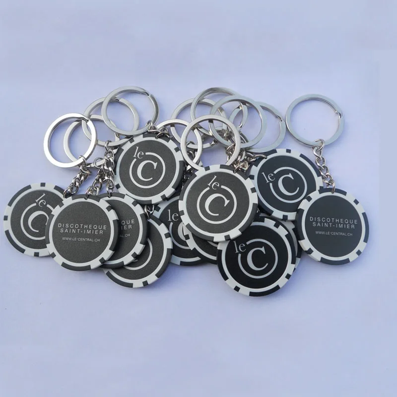 Custom souvenir poker Keychains for promotion or poker tour