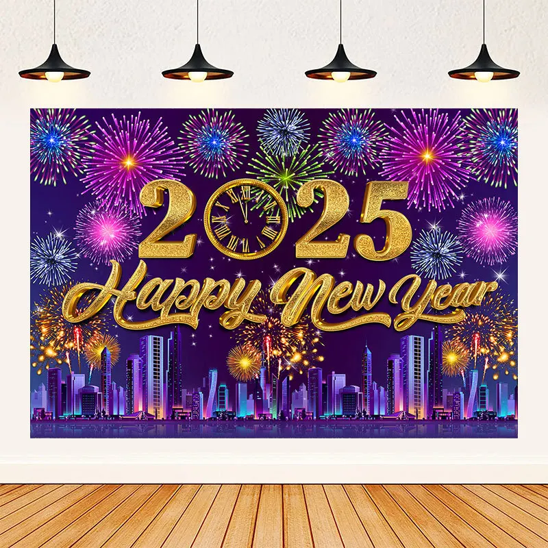 2025 New Year Background Cloth Festival Party Decoration Supplies Scene Layout New Year Party Photography Background Banner
