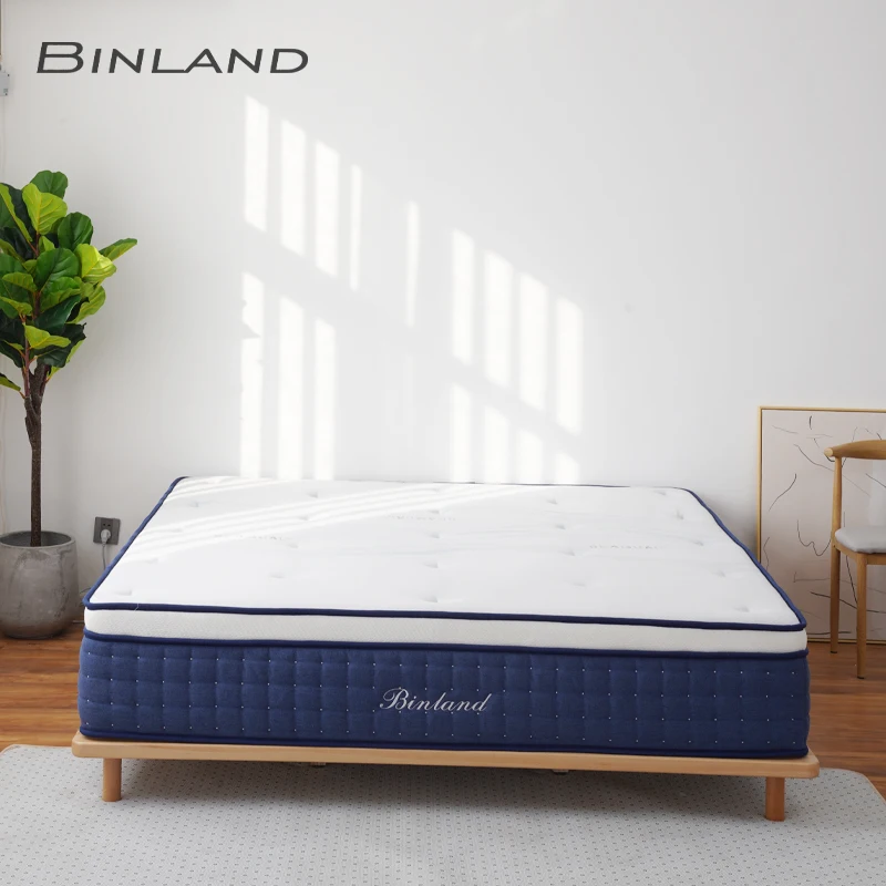 Комфортный здоровый Королевский большого размера анти-уход Zone lit et Matelas Spring поставщик роскошная двуспальная кровать пружинный матрас на колесиках