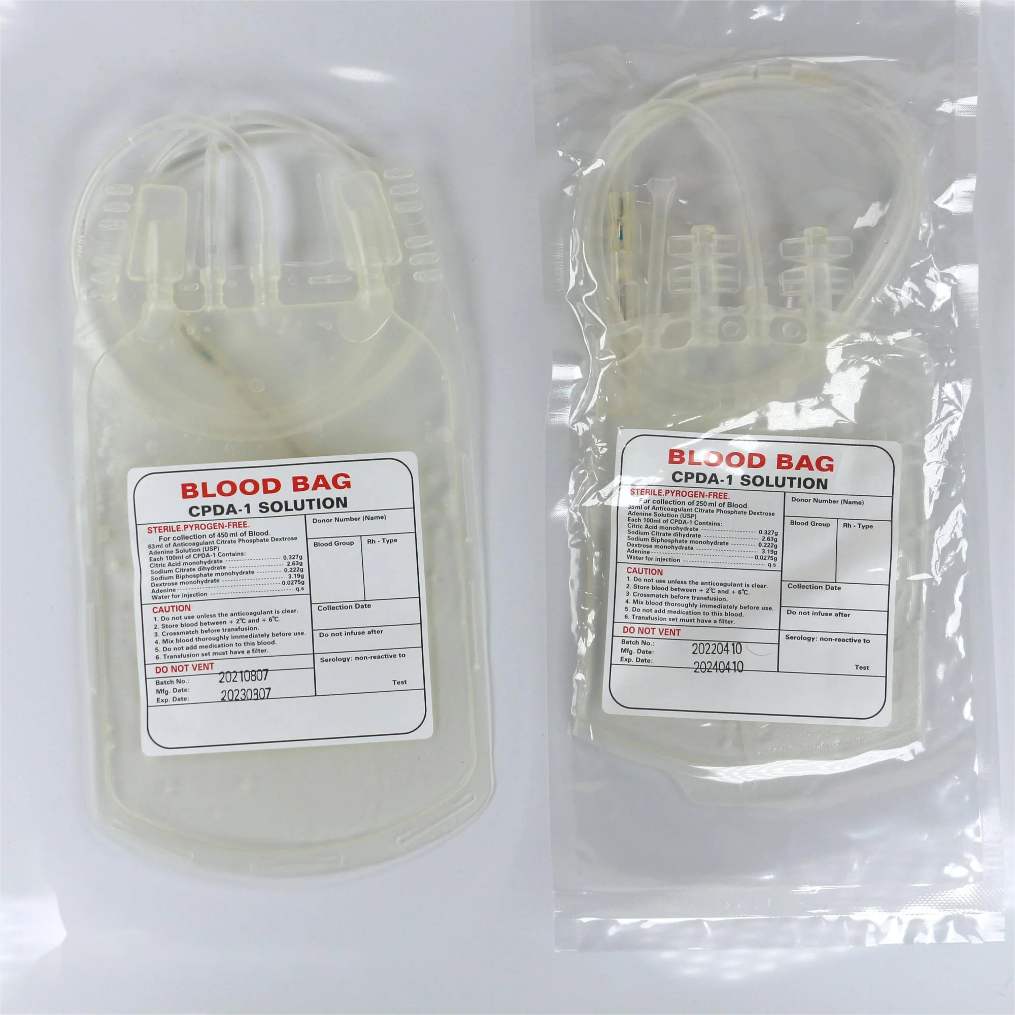 High Quality Good Price Disposable Pressure Infuser 500ml 1000ml 3000 ml Blood Bag