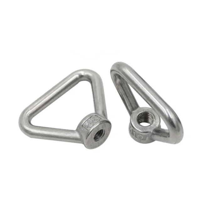 High Quality Stainless Steel Marine Lifting Eye Nut Ring Nut Thread Triangle rings