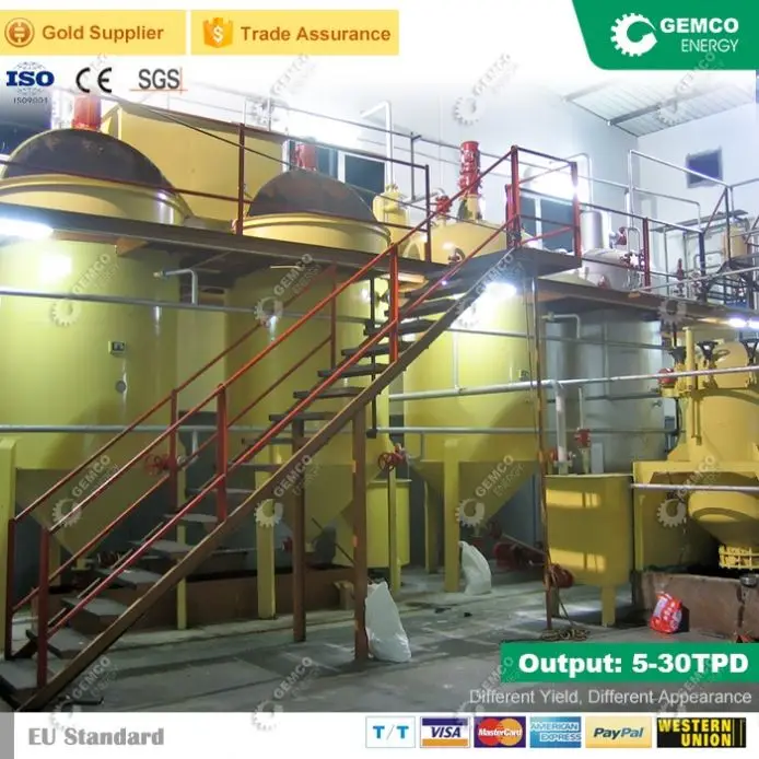 best price small scale palm oil refining machinery sunflower oil double refined machine re refining oil machine