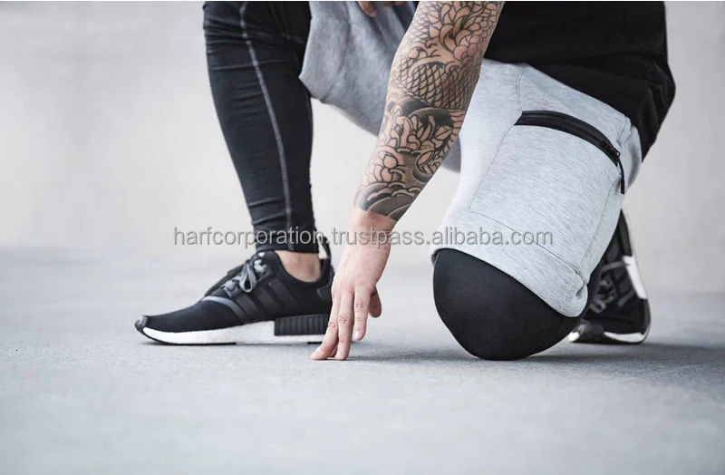  Спортивные шорты-джоггеры на заказ 100% хлопок махровые тренировочные брюки мужские шорты для бега тренажерного зала спортивные