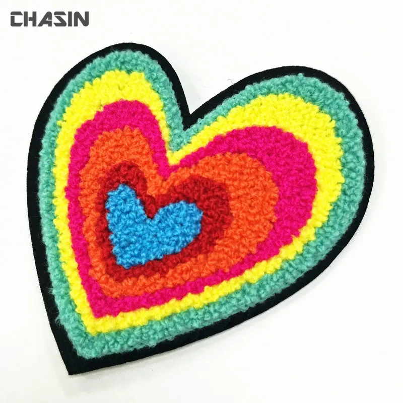 Customized Chenille Patch Star Logo Felt Embroidery Patch